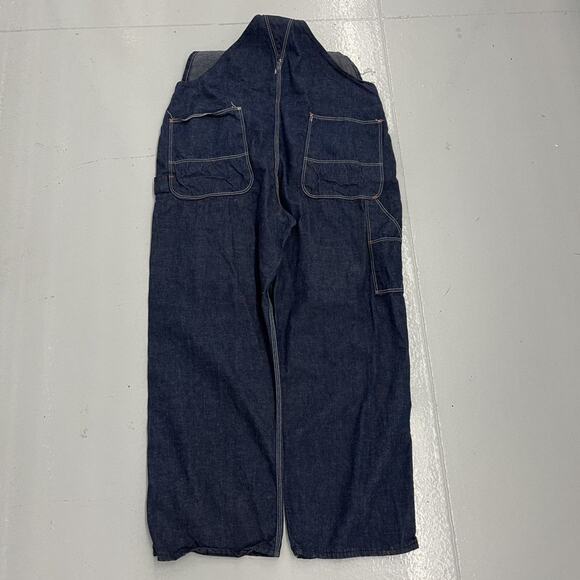 Vintage 60s Red Camel Dark Denim Workwear Overalls 40x30 - Picture 4 of 4